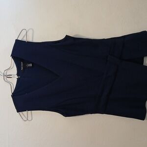 White House Black Market dress tank navy blue color
